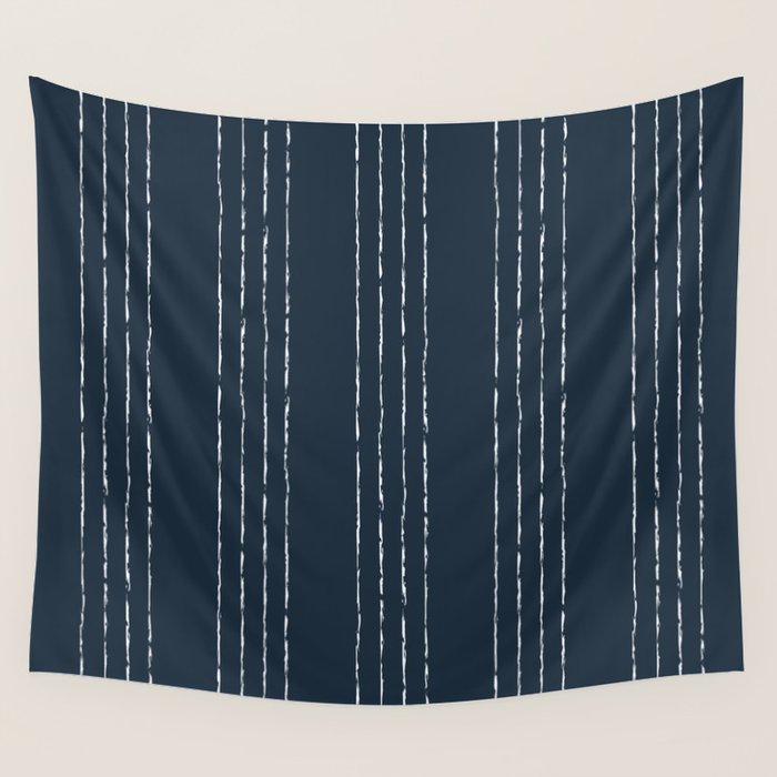 Lines #5 (Annapolis Blue) Wall Tapestry Gallery Image 4