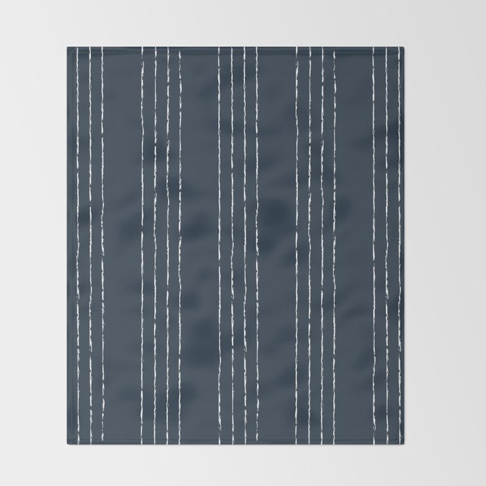 Lines #5 (Annapolis Blue) Throw Blanket Gallery Image 2