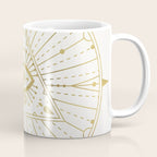All-Seeing Eye Mandala - Gold Palette Coffee Mug Gallery Image 1