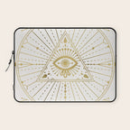 All-Seeing Eye Mandala - Gold Palette Laptop Sleeve Gallery Image 1