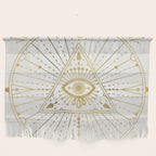 All-Seeing Eye Mandala - Gold Palette Wall Hanging Gallery Image 1