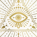 All-Seeing Eye Mandala - Gold Palette Coffee Mug Gallery Image 2