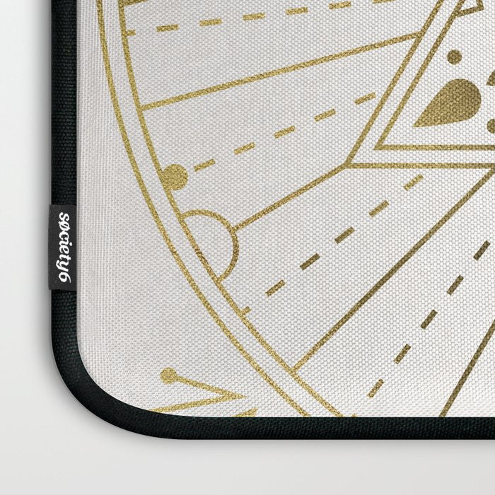 All-Seeing Eye Mandala - Gold Palette Laptop Sleeve Gallery Image 3