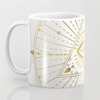 All-Seeing Eye Mandala - Gold Palette Coffee Mug Gallery Image 3
