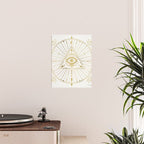 All-Seeing Eye Mandala - Gold Palette Poster Gallery Image 2
