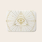 All-Seeing Eye Mandala - Gold Palette Bath Mat Gallery Image 1
