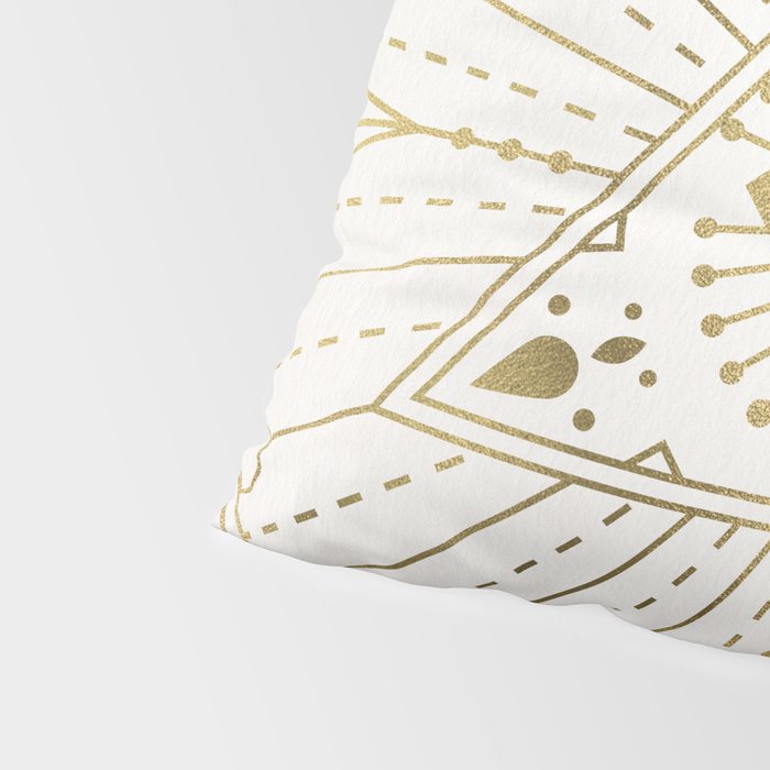 All-Seeing Eye Mandala - Gold Palette Pillow Sham Gallery Image 4