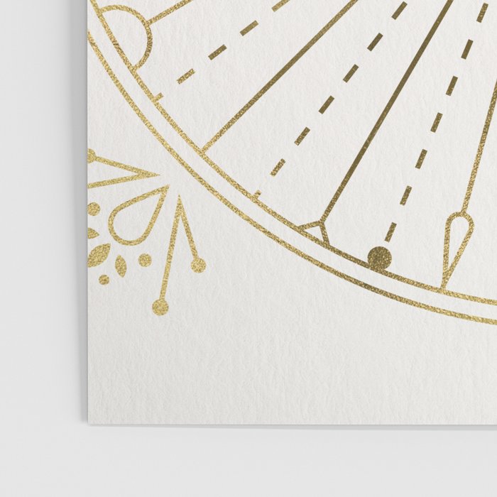 All-Seeing Eye Mandala - Gold Palette Poster Gallery Image 3