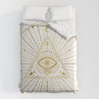 All-Seeing Eye Mandala - Gold Palette Comforter Gallery Image 6