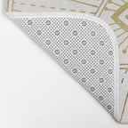 All-Seeing Eye Mandala - Gold Palette Bath Mat Gallery Image 2
