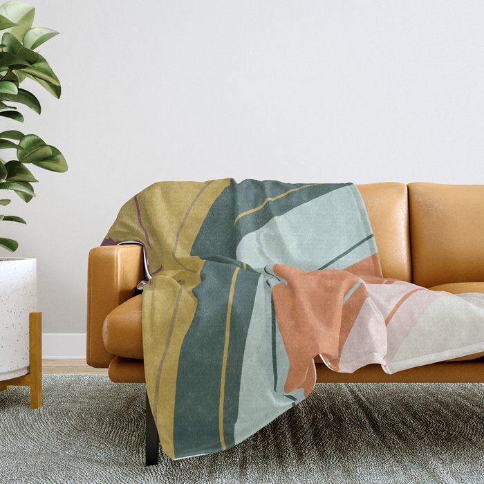 Abstract No.11 Throw Blanket Gallery Image 2