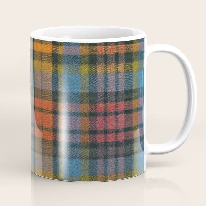 Colorful Tartan Plaid Pattern in Warm Autumn Coffee Mug Gallery Image 1