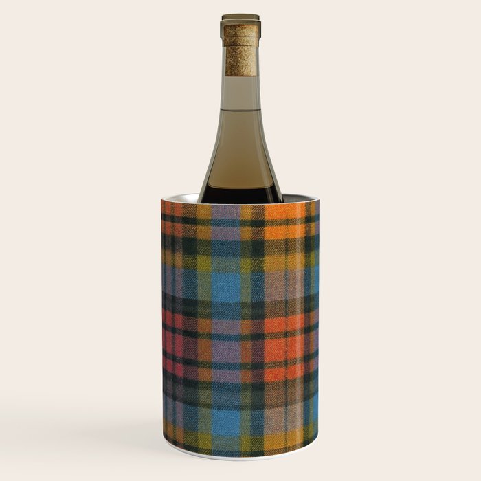 Colorful Tartan Plaid Pattern in Warm Autumn Wine Chiller Gallery Image 1