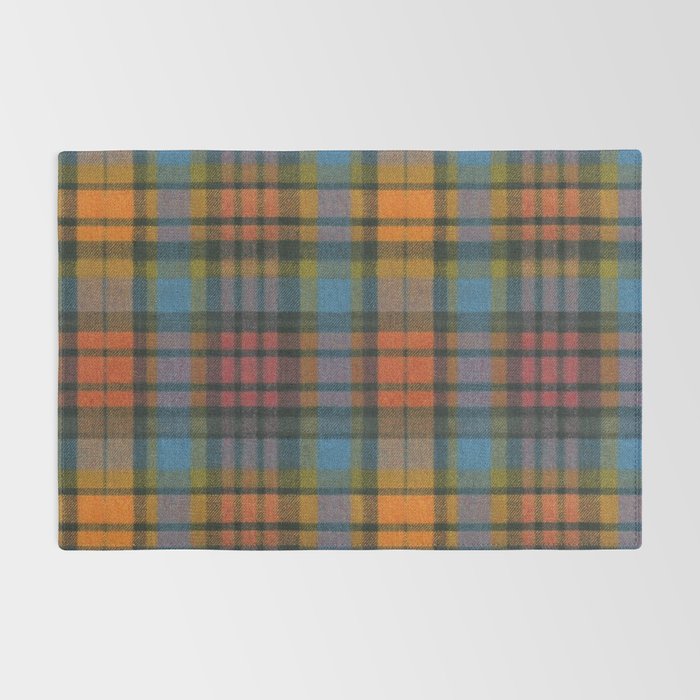 Colorful Tartan Plaid Pattern in Warm Autumn Rug Gallery Image 2