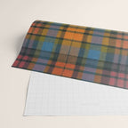 Colorful Tartan Plaid Pattern in Warm Autumn Wrapping Paper Gallery Image 2
