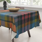Colorful Tartan Plaid Pattern in Warm Autumn Tablecloth Gallery Image 3