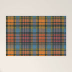 Colorful Tartan Plaid Pattern in Warm Autumn Welcome Mat Gallery Image 1