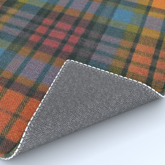 Colorful Tartan Plaid Pattern in Warm Autumn Rug Gallery Image 4
