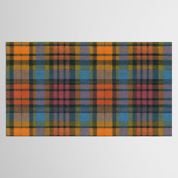 Colorful Tartan Plaid Pattern in Warm Autumn Tablecloth Gallery Image 2