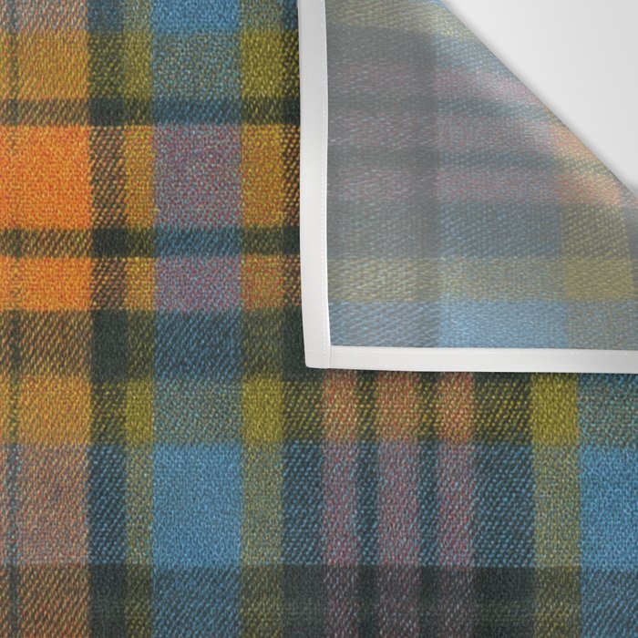 Colorful Tartan Plaid Pattern in Warm Autumn Wall Tapestry Gallery Image 3