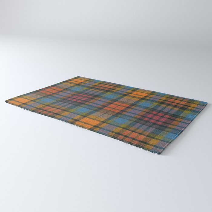 Colorful Tartan Plaid Pattern in Warm Autumn Rug Gallery Image 3
