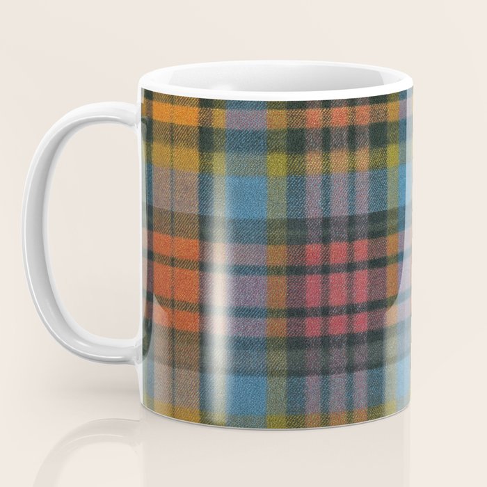 Colorful Tartan Plaid Pattern in Warm Autumn Coffee Mug Gallery Image 3