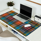 Colorful Tartan Plaid Pattern in Warm Autumn Desk Mat Gallery Image 2