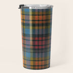 Colorful Tartan Plaid Pattern in Warm Autumn Travel Mug Gallery Image 3