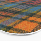 Colorful Tartan Plaid Pattern in Warm Autumn Bath Mat Gallery Image 3