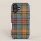 Colorful Tartan Plaid Pattern in Warm Autumn iPhone Case Gallery Image 1