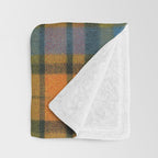 Colorful Tartan Plaid Pattern in Warm Autumn Throw Blanket Gallery Image 3
