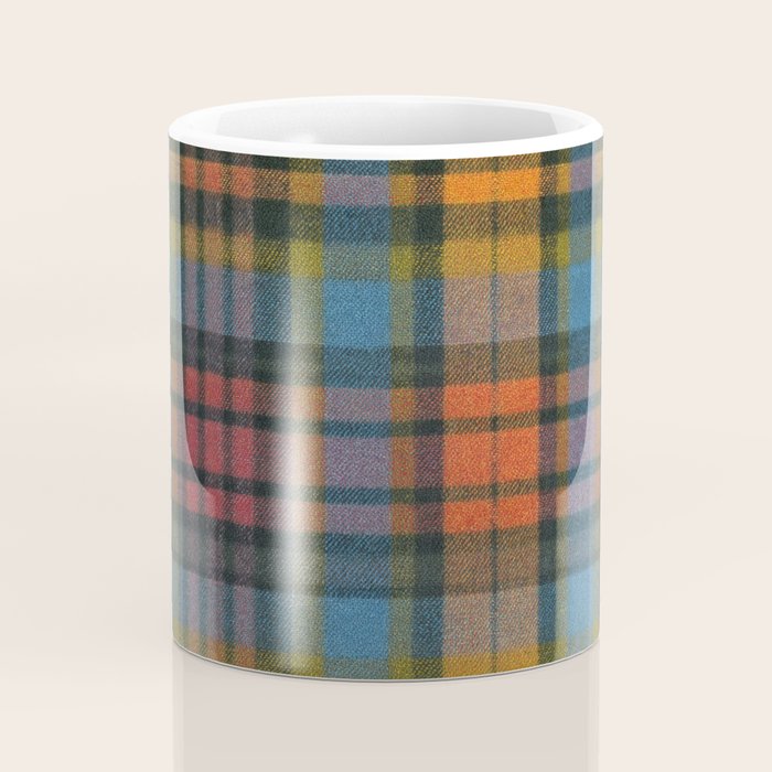 Colorful Tartan Plaid Pattern in Warm Autumn Coffee Mug Gallery Image 4