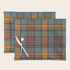 Colorful Tartan Plaid Pattern in Warm Autumn Placemat Gallery Image 1