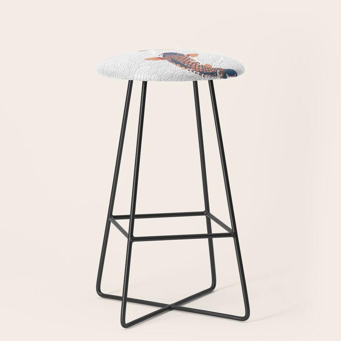 koi fish bold graphic Stool Gallery Image 1