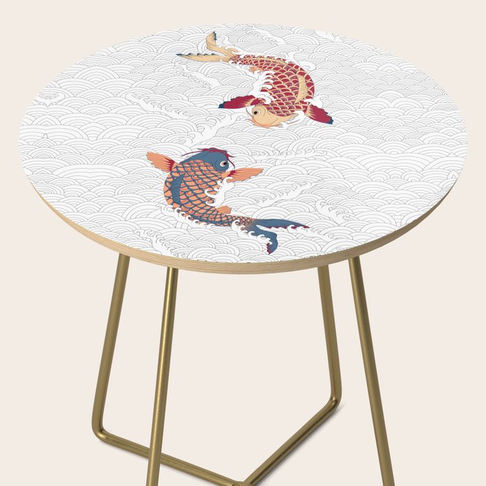 koi fish bold graphic Side Table Gallery Image 2