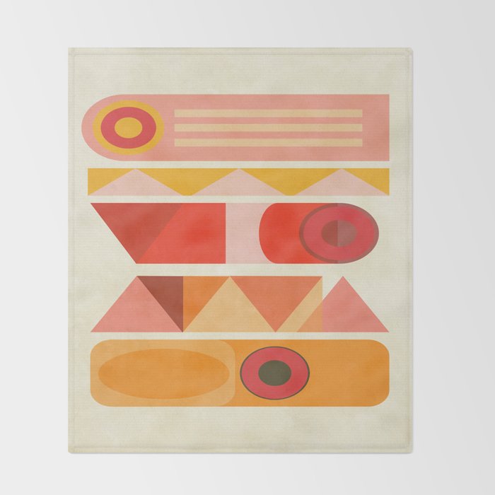 Modern Totem 9 Throw Blanket Gallery Image 2