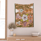 Connecticut Wildflowers Wall Tapestry Gallery Image 2