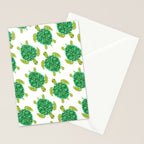 Sea Turtle - Green Palette Stationery Card Gallery Image 2