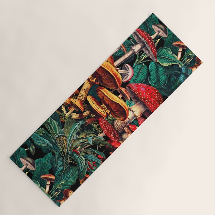 Magic Mushrooms Yoga Mat Gallery Image 1