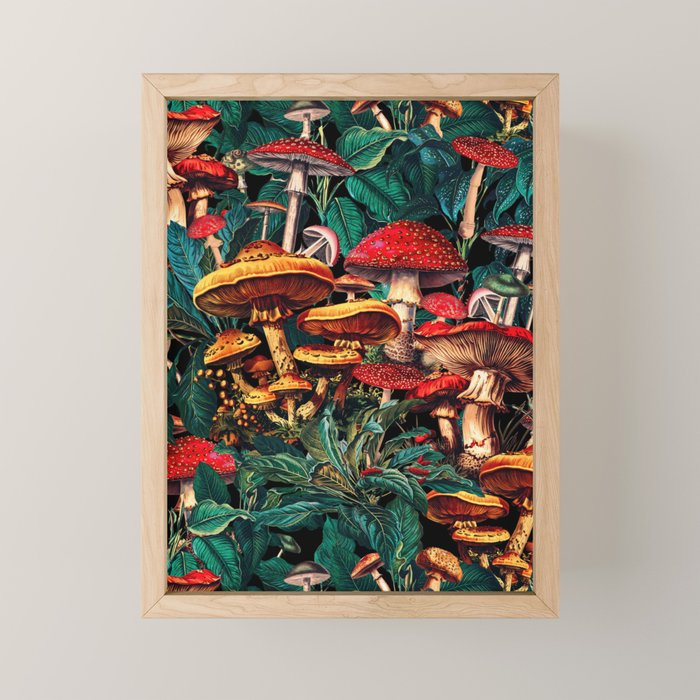Magic Mushrooms Mini Art Print Gallery Image 1