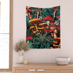 Magic Mushrooms Wall Tapestry Gallery Image 2