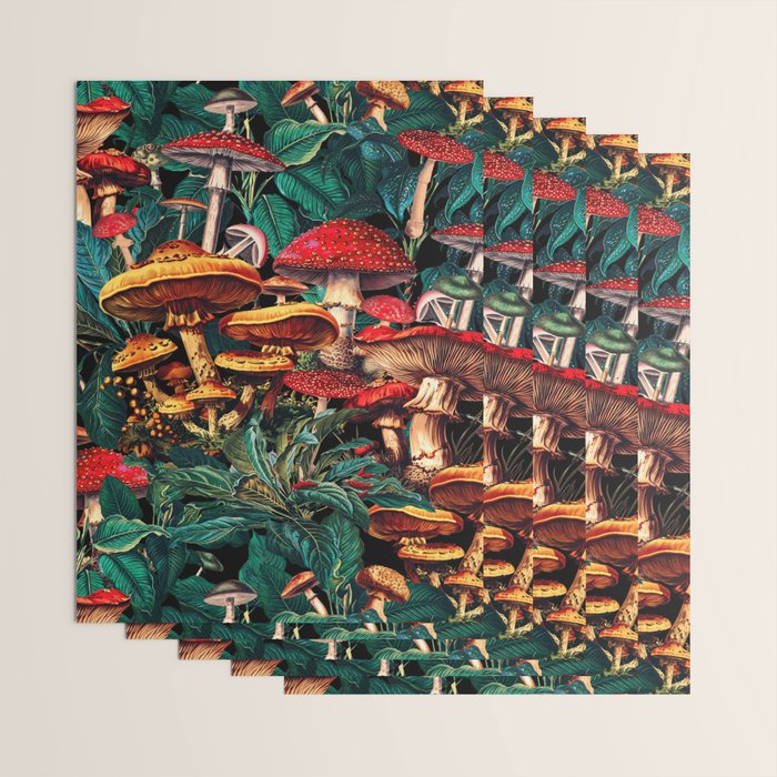 Magic Mushrooms Wrapping Paper Gallery Image 3