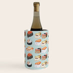 Sushi Persian Cat Watercolor Wine Chiller Gallery Image 3