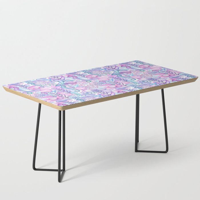 Watercolor Sea Life Ocean Beach Coffee Table Gallery Image 1