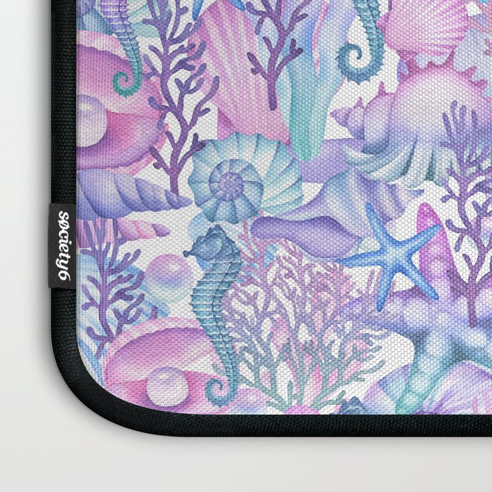 Watercolor Sea Life Ocean Beach Laptop Sleeve Gallery Image 3