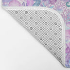 Watercolor Sea Life Ocean Beach Bath Mat Gallery Image 2