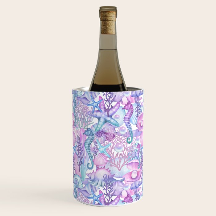 Watercolor Sea Life Ocean Beach Wine Chiller Gallery Image 3