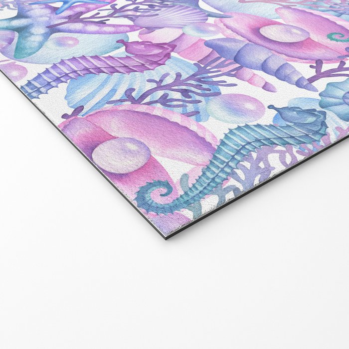 Watercolor Sea Life Ocean Beach Welcome Mat Gallery Image 2