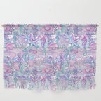 Watercolor Sea Life Ocean Beach Wall Hanging Gallery Image 1