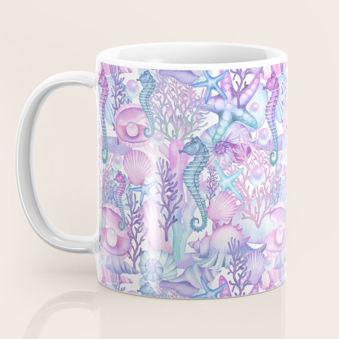 Watercolor Sea Life Ocean Beach Coffee Mug Gallery Image 3